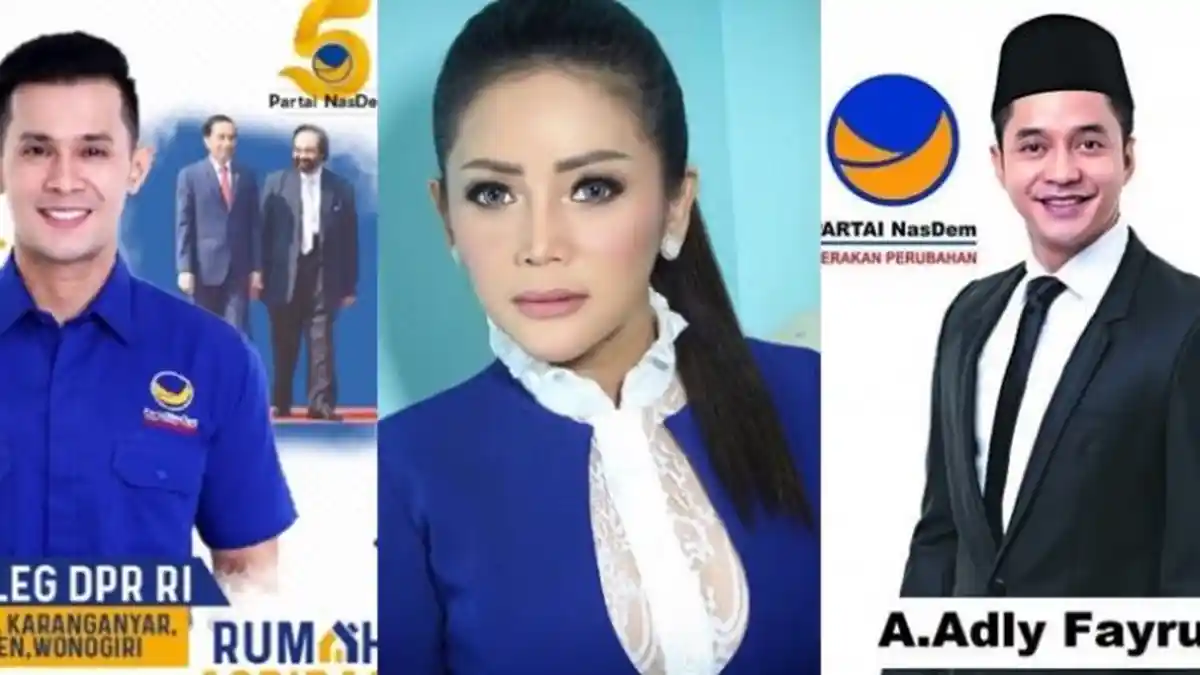 Partai Nasdem Jadi Jalan 18 Artis Indonesia Duduk di Parlemen, Jadi Caleg 2019