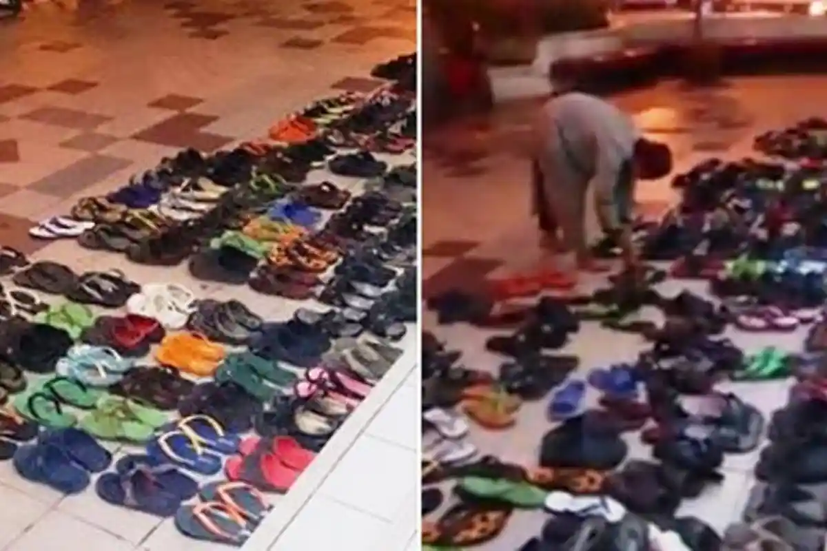 Bikin Decak Kagum Saja Kelakuan Lelaki Sederhana Yang Lepas Sandal di Tempat Tak Biasa Ini