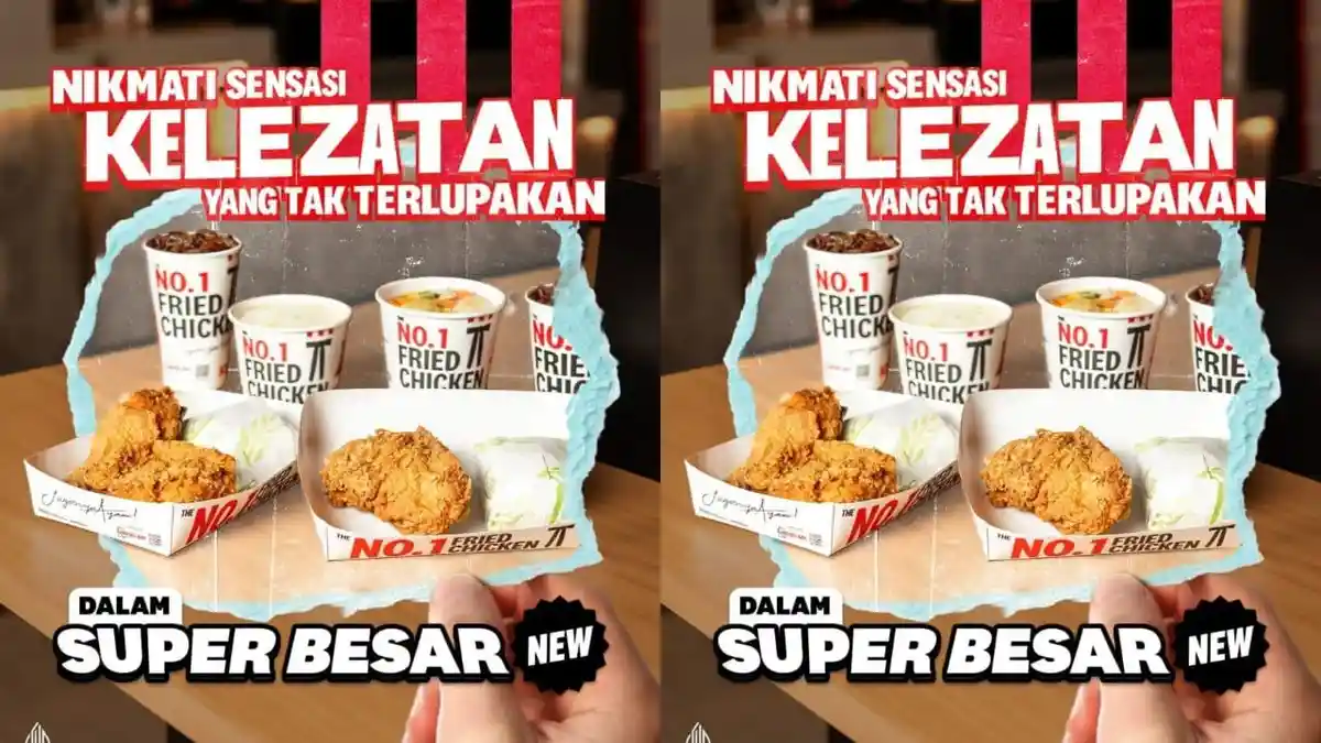 SEMARAK Promo KFC 10-30 Juni 2024,  Dapatkan Paket Super Besar New Plus 1 Side Tambahan Rp 39 Ribuan