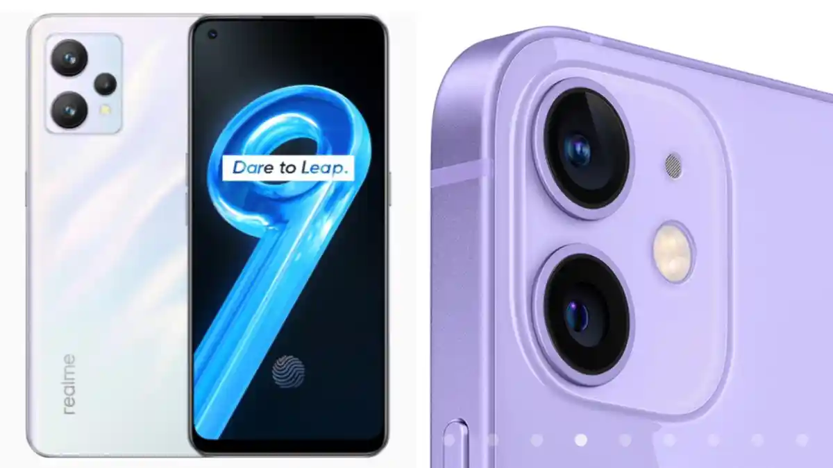 Beda Harga dan Spesifikasi HP Realme 9 dan iPhone 12, Mengusung Desain Kamera Belakang Serupa