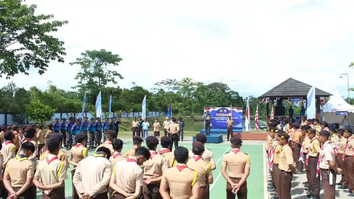 Lanal Timika Gelar Persami Korps Kader Republik Indonesia Tahun2026