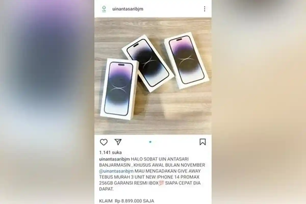 Akun Instagramnya Dibajak, UIN Antasari Banjarmasin Melapor ke Unit Cyber Ditreskrimsus Polda Kalsel