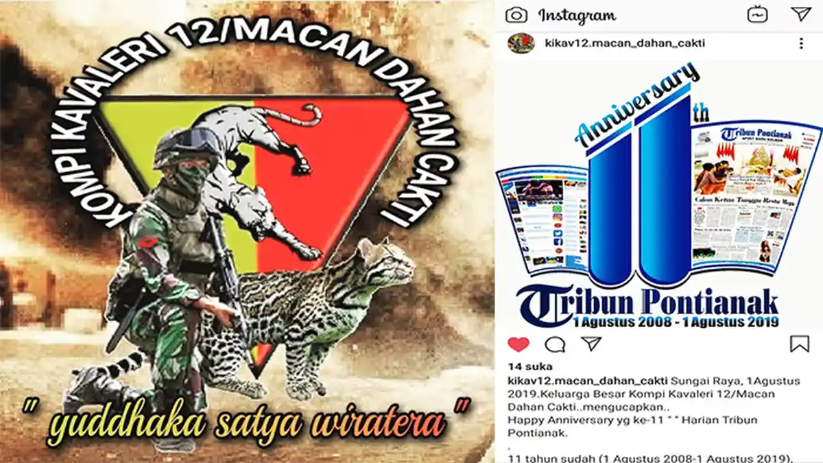 Keluarga Besar Kikav 12 MDC Posting Ucapan HUT Tribun Pontianak 11 di Instagram