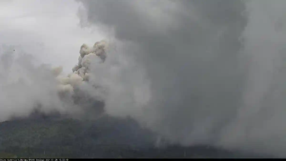 Laporan BPPTKG Aktivitas Terkini Gunung Merapi Kamis 28 Januari 2021