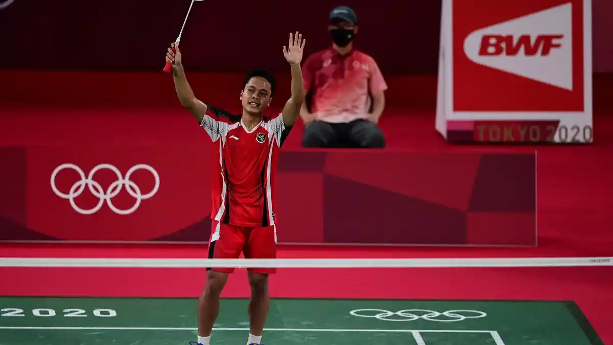 Hasil Piala Thomas 2021: Anthony Ginting Tumbangkan Chou Tien Chen, Indonesia Curi Poin Pertama