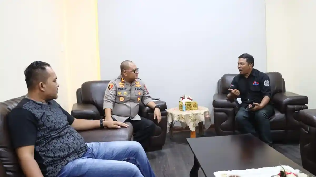 Kapolres Tanjung Balai Terima Audiensi Media Asahan TV