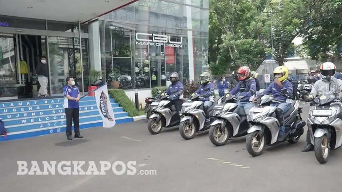 Sensasi Berkendara All New Aerox 155 Connected Bersama Awak Media