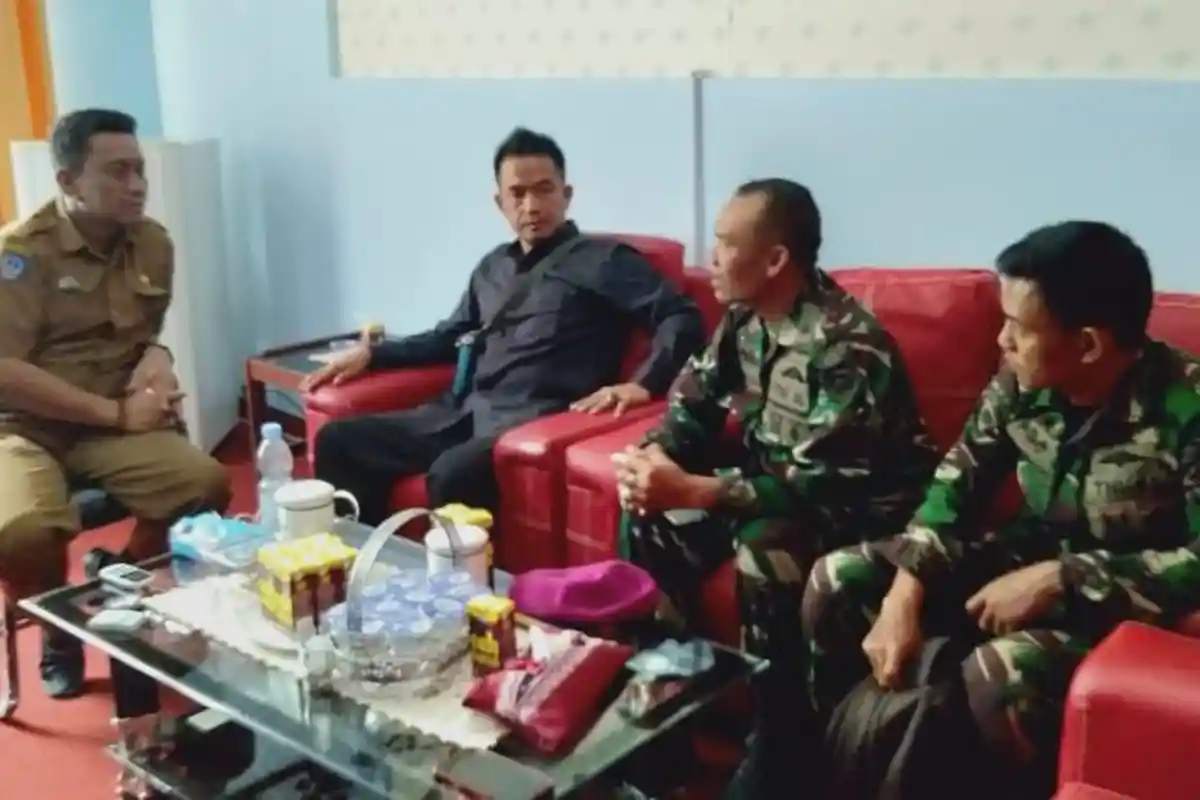 Danpos TNI AL Munte Temui Kadis Perikanan Luwu Utara, Ini yang Dibahas