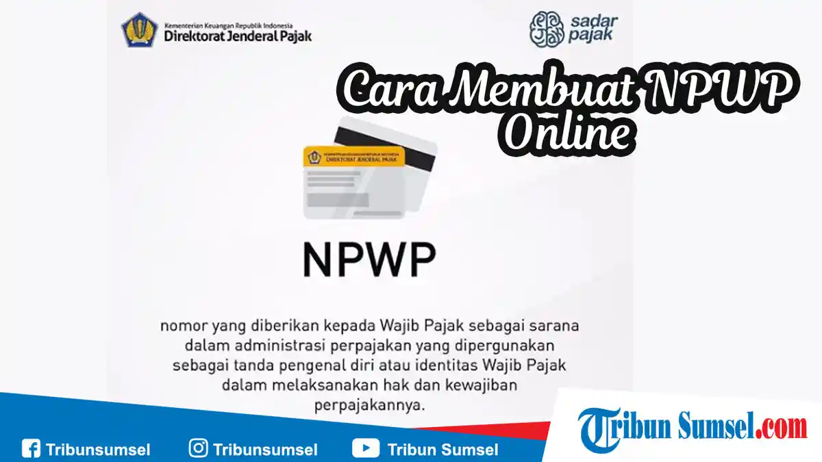 Cara Daftar NPWP Online Pribadi 2019 Melalui Situs Resmi Pajak, Lengkap Dengan Syarat dan Denda