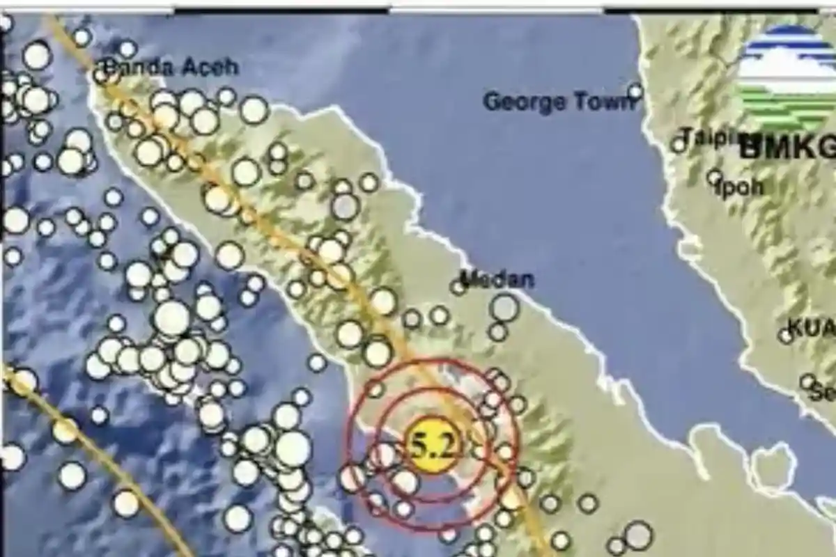 Gempa Magnitudo 5.2 SR Senin 26 Juni 2023, Baru Saja Guncang di Darat, Berikut Info  BMKG Lokasinya