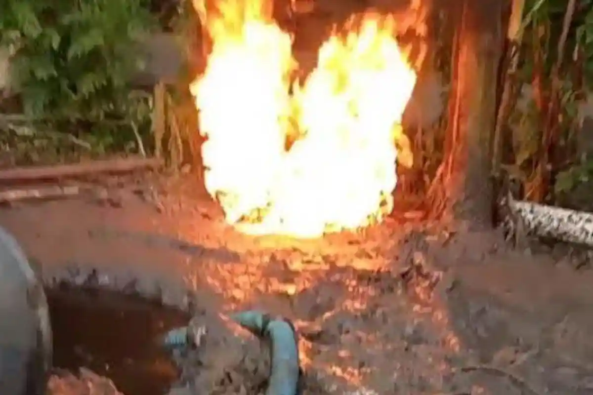 Warga Gowa Dikejutkan Dengan Temuan Cairan yang Diduga Minyak Dari Dalam Tanah, Ini Kata Polisi