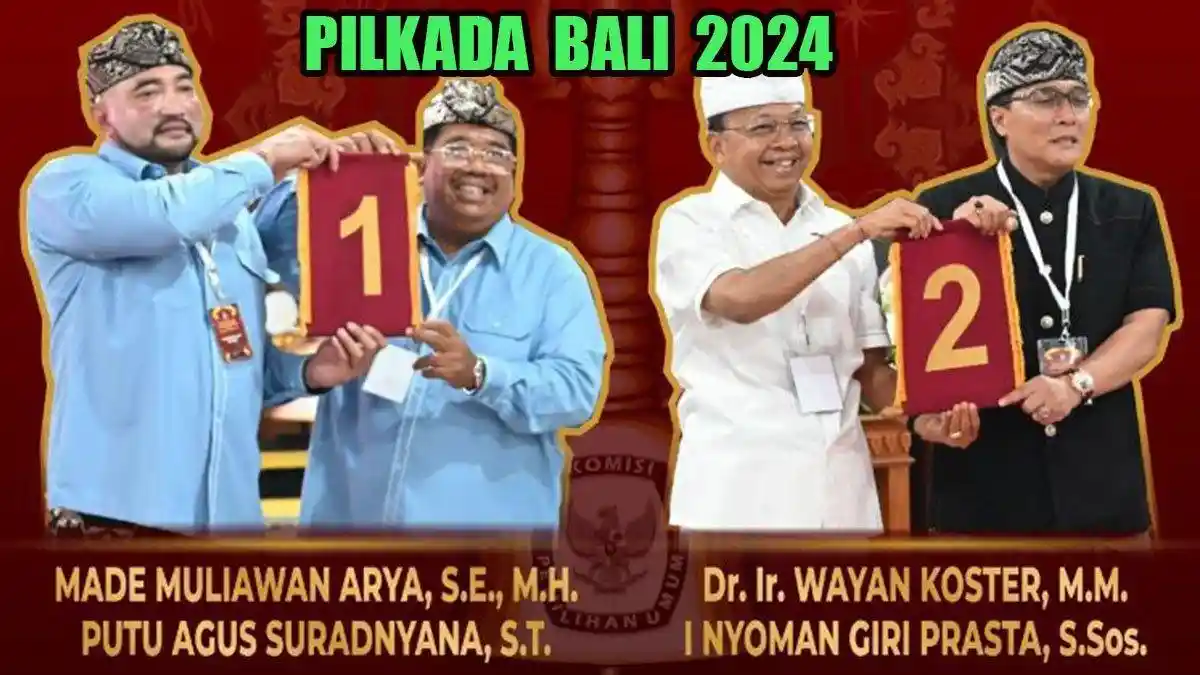 Elektabilitas Terbaru Calon Gubernur Bali, Made Muliawan Arya vs Wayan Koster, Siapa Terkuat?