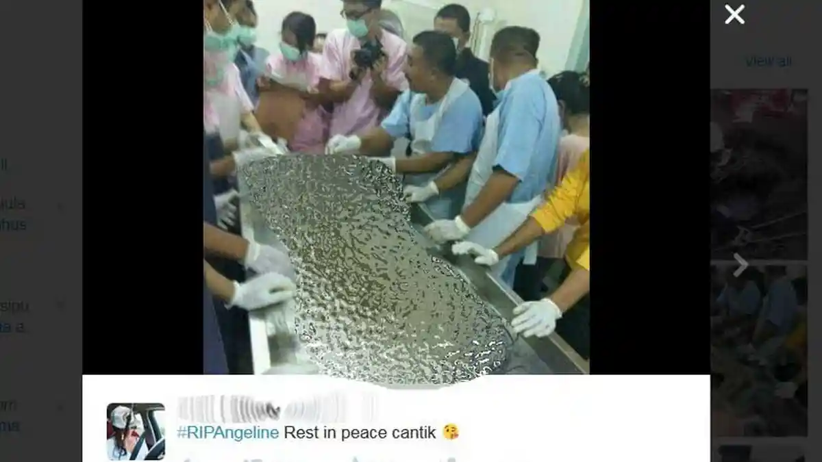 Seperti ini Foto Jenazah Angeline yang Beredar di Media Sosial
