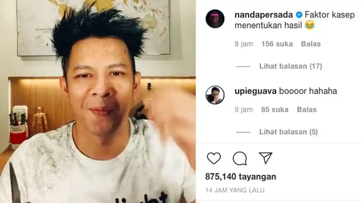 Ariel NOAH Cukur Rambut Sendiri di Rumah, Tantang Sule dan Ari Lasso, Intip Penampilan Terbarunya