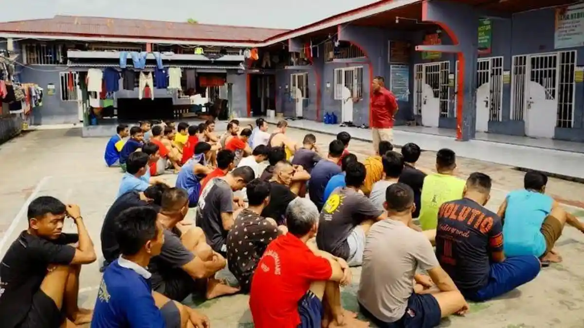 Antisipasi Hp dan Narkoba, Lapas Selatpanjang Geledah Blok Hunian
