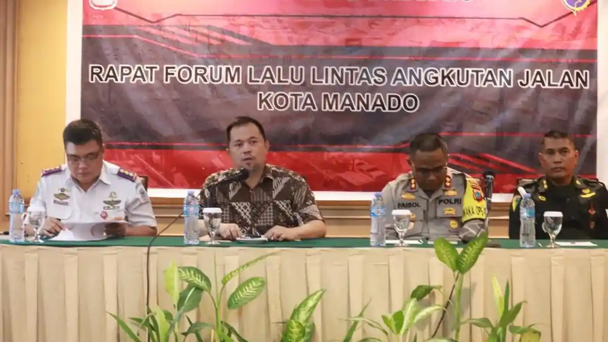 Jelang Idul Fitri, Richard Sualang Hadiri Forum Lalu Lintas Kota Manado