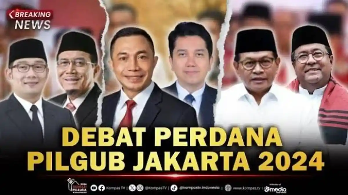 LINK Streaming Debat Pilgub Jakarta 2024, Live Malam Ini 19.00 WIB