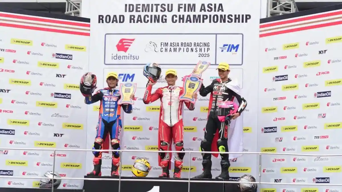 CBR Series Bersinar, Pebalap Indonesia Sikat Tiga Podium di ARRC Malaysia