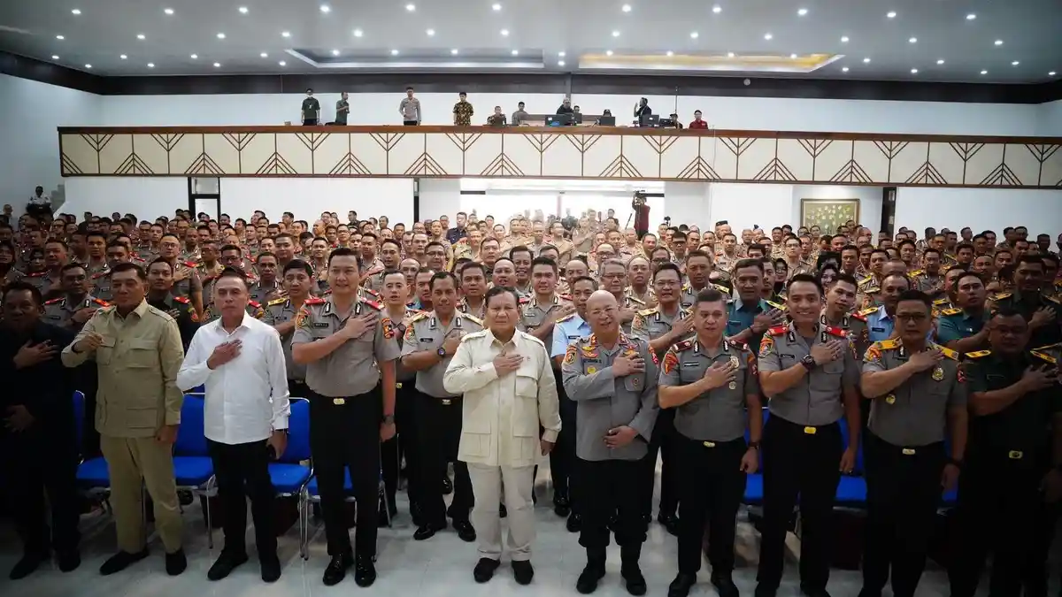 Prabowo: Polisi Indonesia Ikut Angkat Senjata saat Perang, Bukan Lahir dari Bentukan Kolonial