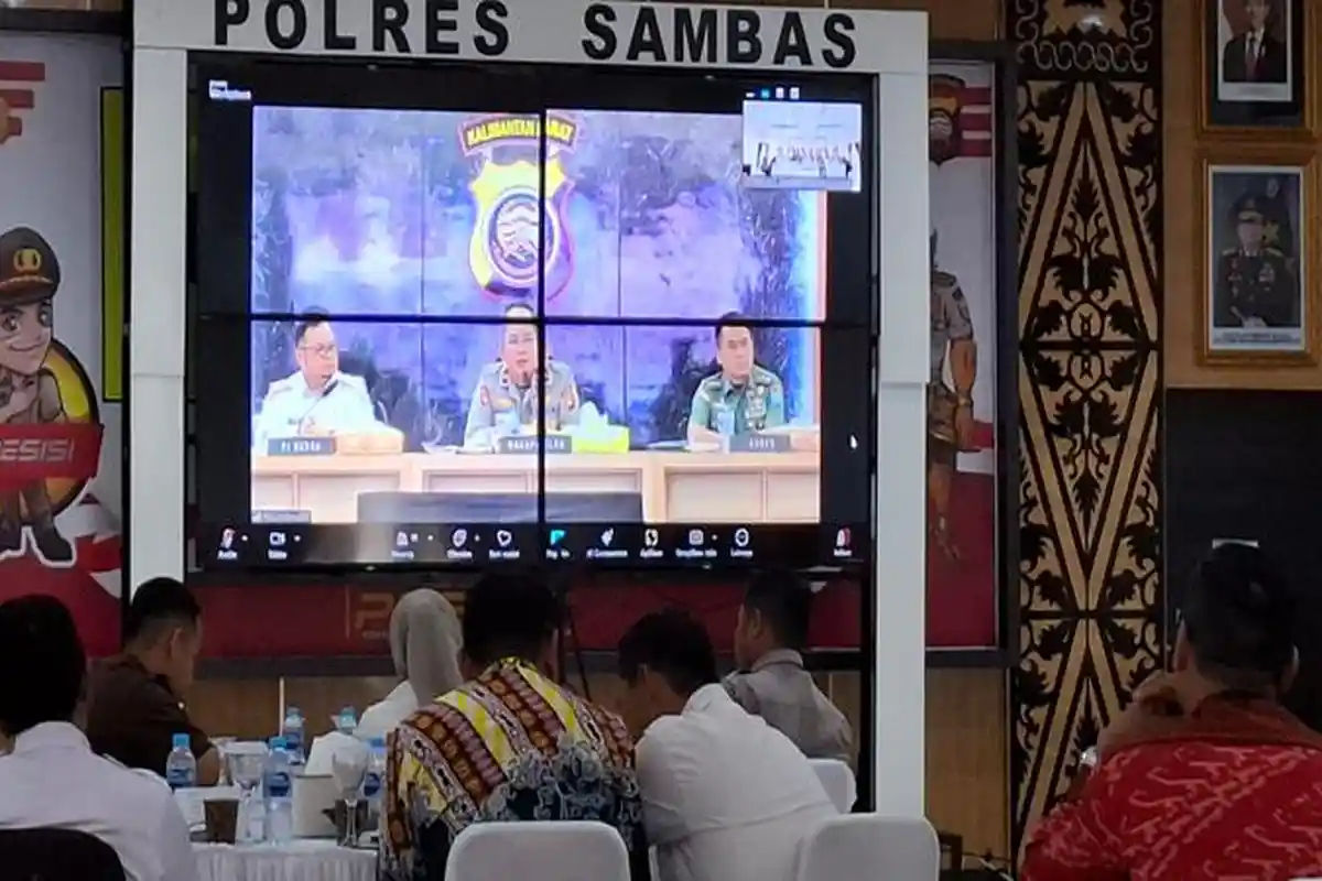 Polres Sambas Rakor Lintas Sektoral Pengamanan Imlek dan Cap Go Meh 2025