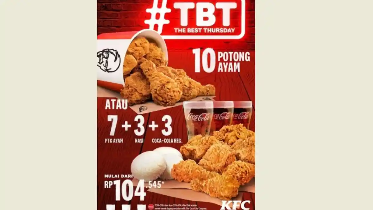 PROMO KFC, MCD dan Starbucks Hari Ini, 10 Potong Ayam hanya Rp 100 Ribuan