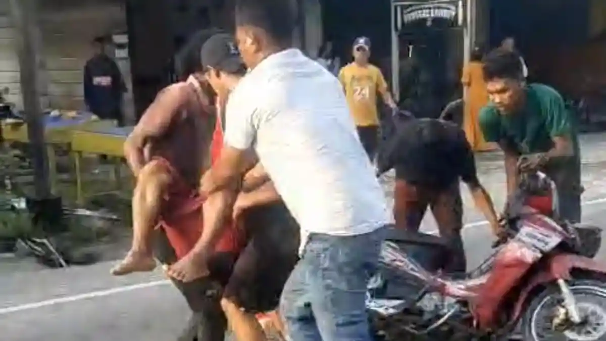 Viral di Medsos Kecelakaan di Natuna Libatkan Dua Pemotor, Saksi Mata Ungkap Kronologisnya