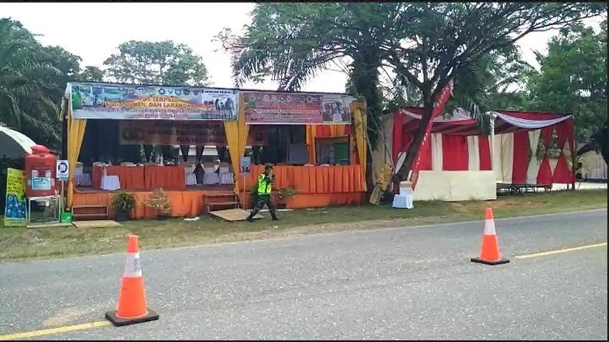 Pos Penyekatan Pemudik Berdampingan, Sarolangun Jambi Sudah Siap, Muratara Sumsel Belum