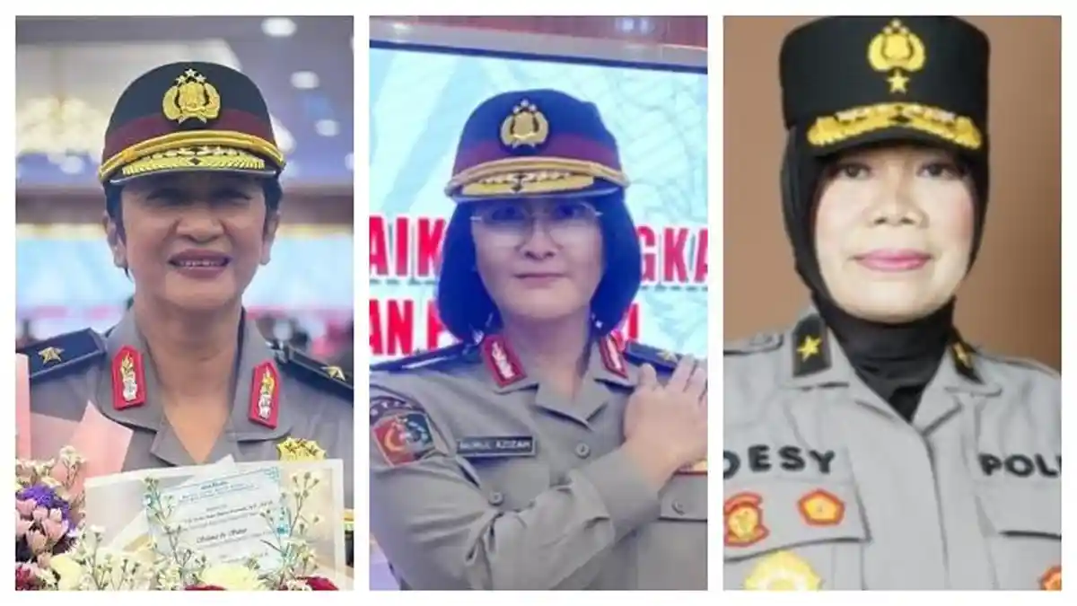 Daftar 17 Polwan Berpangkat Jenderal, Enam Bintang Dua, 11 Bintang Satu