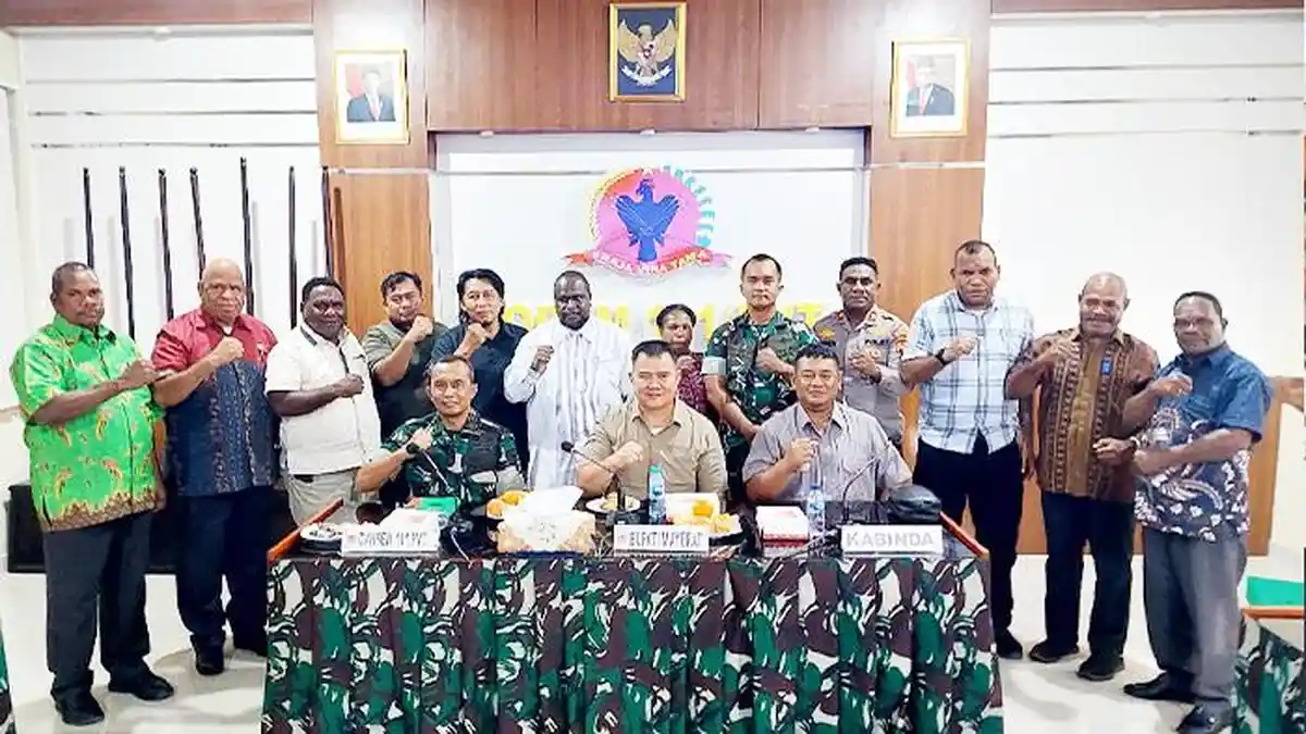 Pemkab Maybrat Gelar Rapat di Makorem 181/PVT Sorong, Ini Pembahasannya