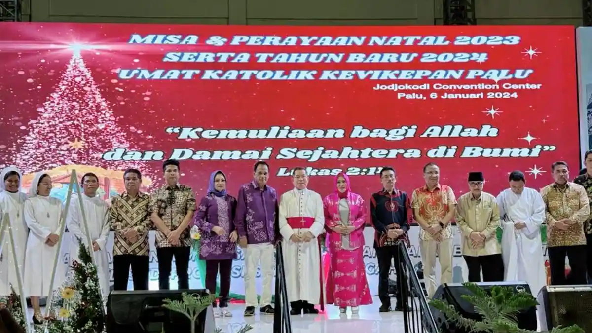 DPRD Sulteng Hadiri Perayaan Natal dan Tahun Baru Umat Katolik se Kevikepan Kota Palu