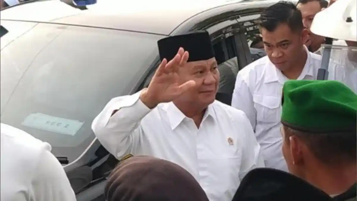 Prabowo Subianto Hadiri Harlah 1 Abad NU di Sidoarjo, Jemaah Teriak Prabowo RI 1