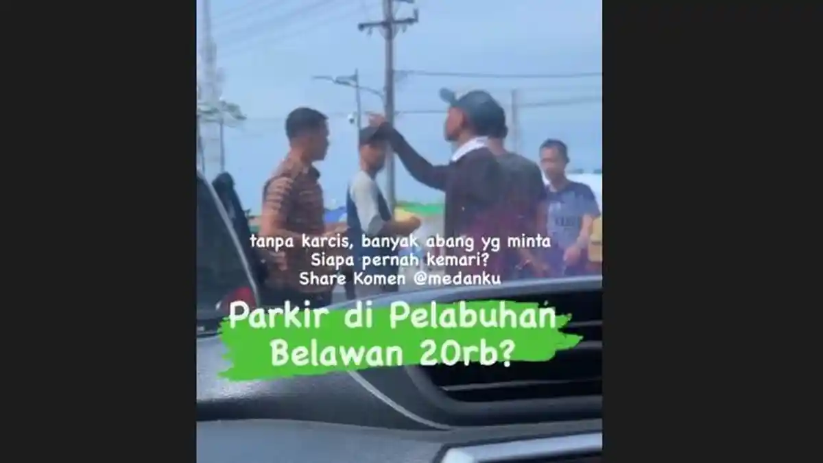 Viral Juru Parkir Patok Biaya Parkir Rp 20 Ribu dan Tanpa Karcis di Pelabuhan Bandar Deli Belawan