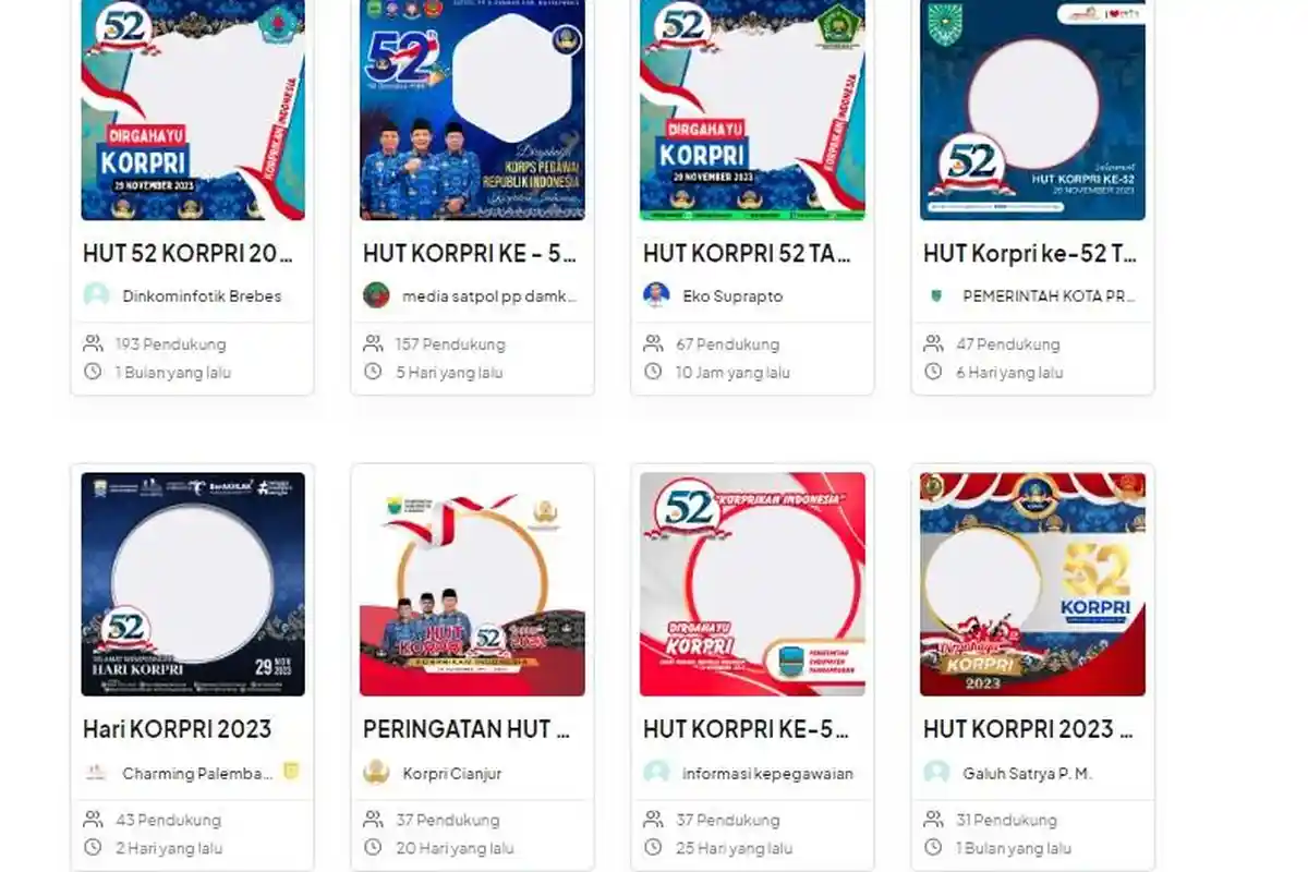 40 LINK Twibbon HUT KORPRI 2023 Gratis dan Menarik untuk Ucapan di Medsos, Lengkap Cara Menggunakan