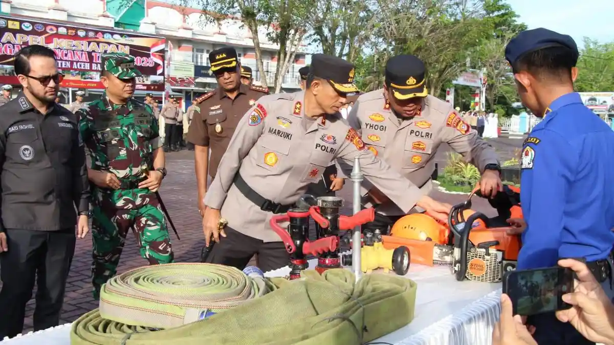 Polda Aceh Siagakan Pasukan Gabungan Hadapi Potensi Bencana di Aceh Barat