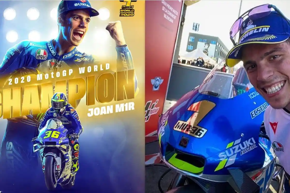 Momen Bersejarah Suzuki, Joan Mir Juara Dunia MotoGP 2020 : Saya tak Bisa Berkata-kata