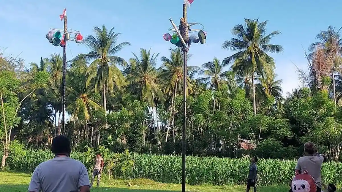 Jadi Lokasi Bermukim Suku Jaton, Warga Mananggu Meriahkan Lebaran Ketupat Gorontalo