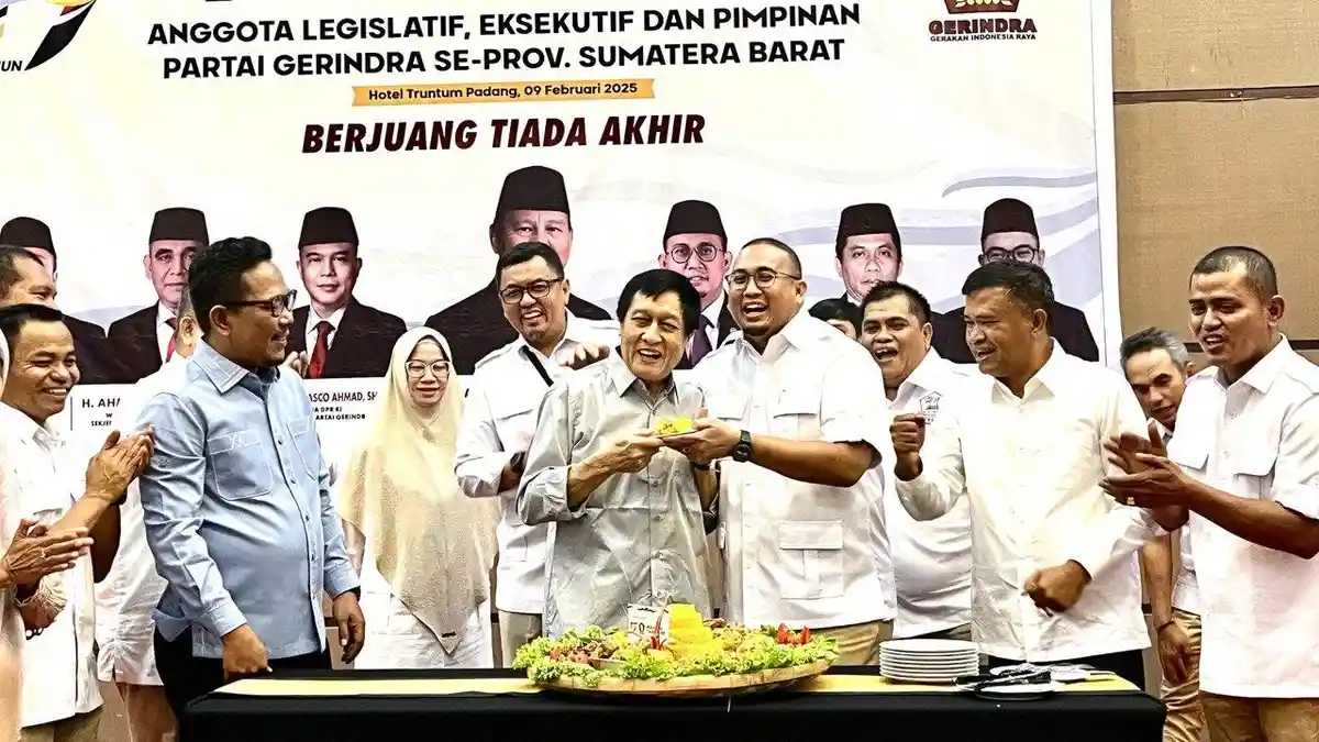 HUT ke-17 Gerindra di Sumbar: Jalan Sehat Bertabur Hadiah hingga Bimtek Pengurus dan Anggota Dewan