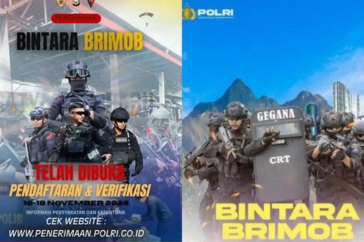 Pendaftaran Bintara Brimob Polri Dibuka Hingga 18 November 2025, Syarat: Usia Maksimal 27 Tahun