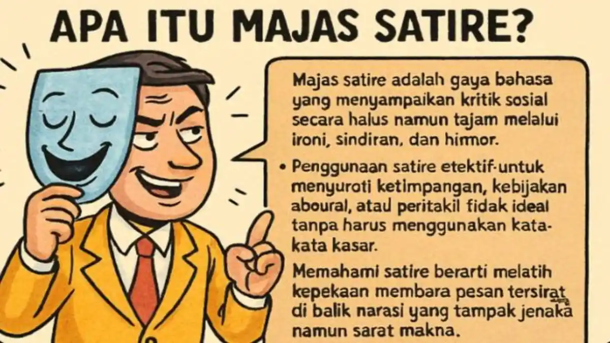 10 Latihan Soal Majas Satire Bahasa Indonesia, Uji Pemahaman Dilengkapi Kunci Jawaban
