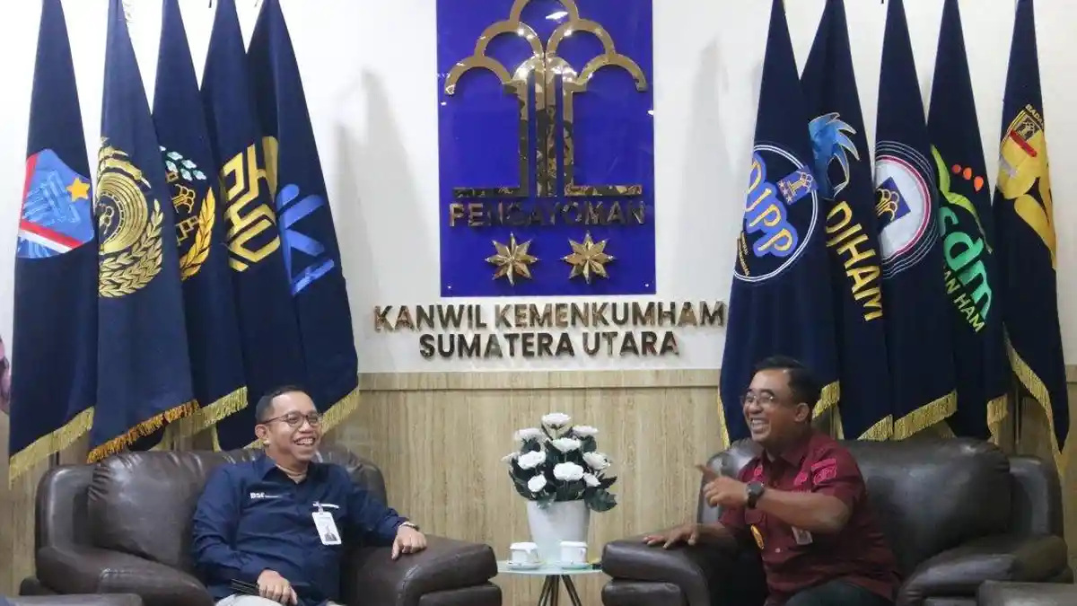 Kakanwil Kemenkumham Sumut Terima Audiensi BSI, Bahas Potensi Kerja Sama Dalam Jalankan Tusi