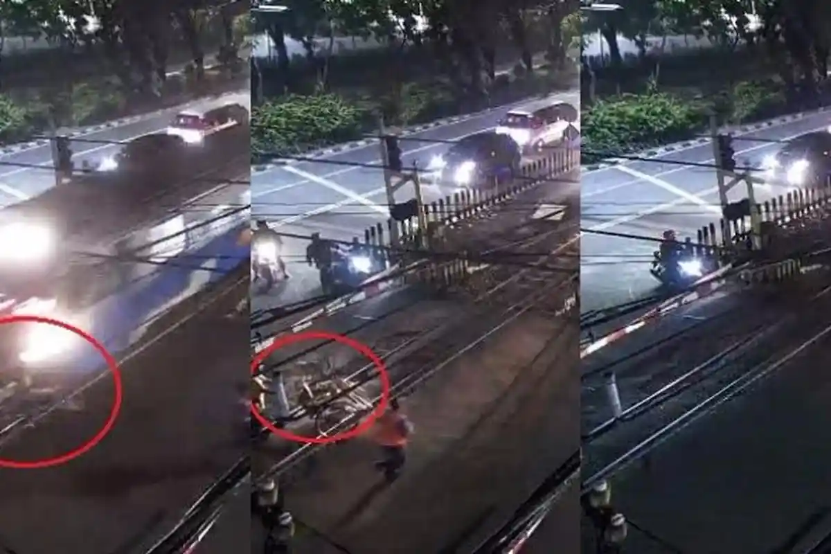 Detik-detik Tukang Becak Tertabrak Kereta di Simpang Ahmad Yani, Katanya Ada Sosok Mistis Ini