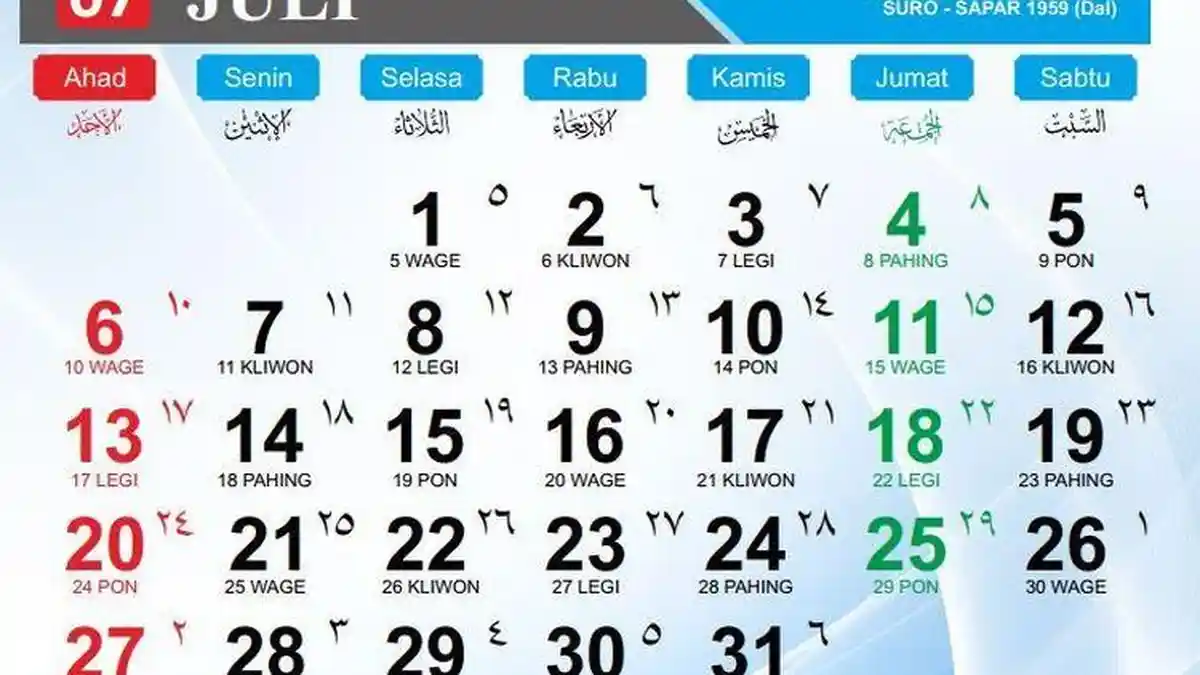 Apakah Ada Tanggal Merah Bulan Juli 2025, Siap-siap Ajukan Cuti