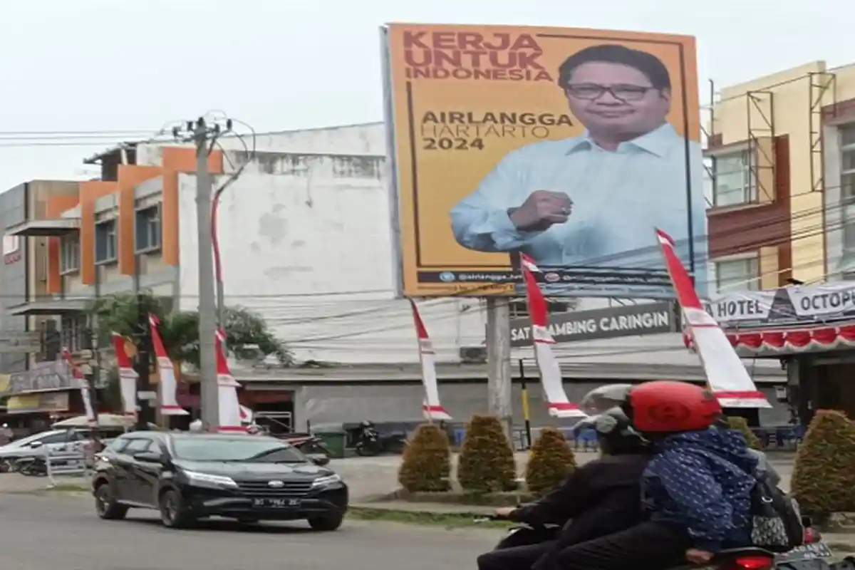 Baliho Ketum Golkar Airlangga Mulai Marak di Palembang, Ini Kata DPD Sumsel