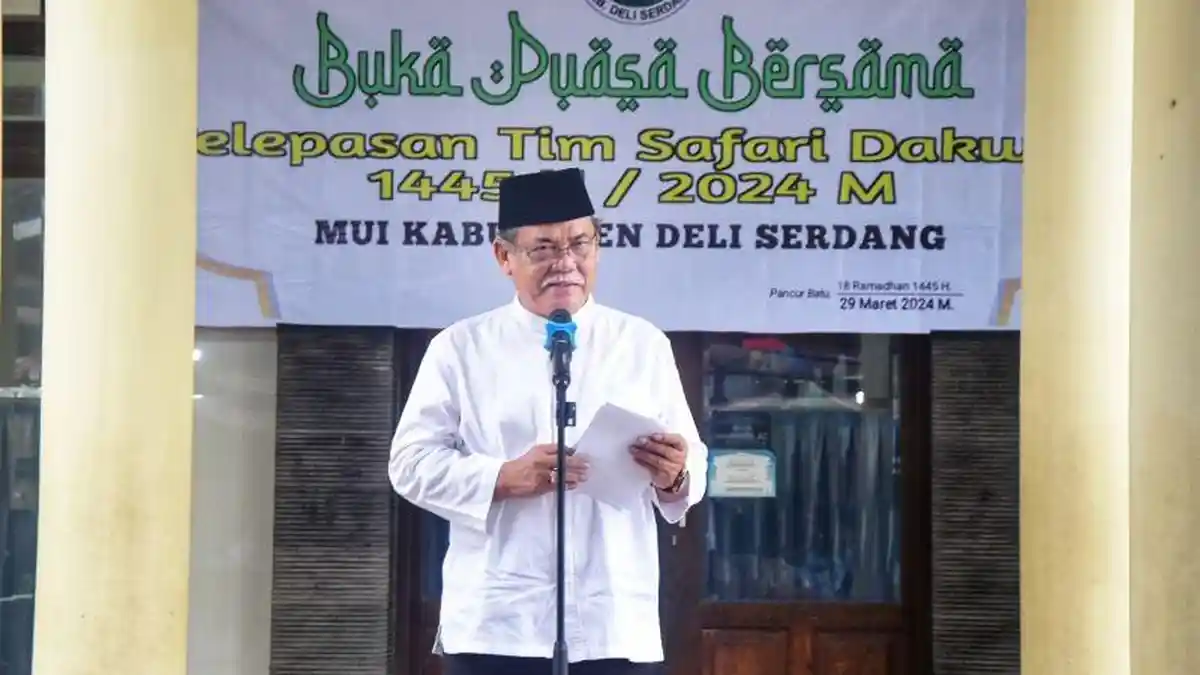 Bupati HM Ali Yusuf Siregar Lepas Tim Dakwah Ramadan MUI Deliserdang 