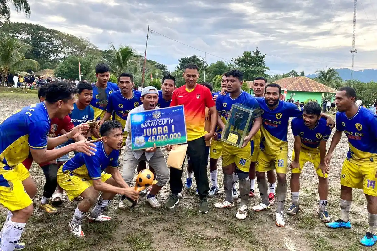Tim dari Kota Ternate Bawa Pulang Bonus Rp 45 Juta  di Banau Cup Open Tournament Halmahera Selatan