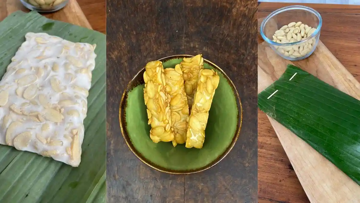 Bosan Dengan Tempe dari Kacang Kedelai? Cobalah Tempe Unik yang Terbuat Kacang Almond Ini
