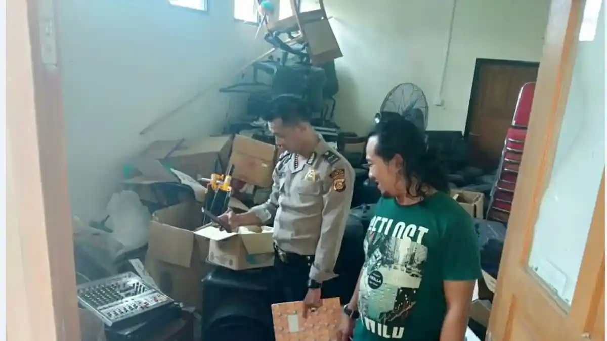 Gudang Perlengkapan Pemkab Ogan Ilir Dibobol Maling, Pencuri Ambil Alat Elektronik dan Bahan Pokok