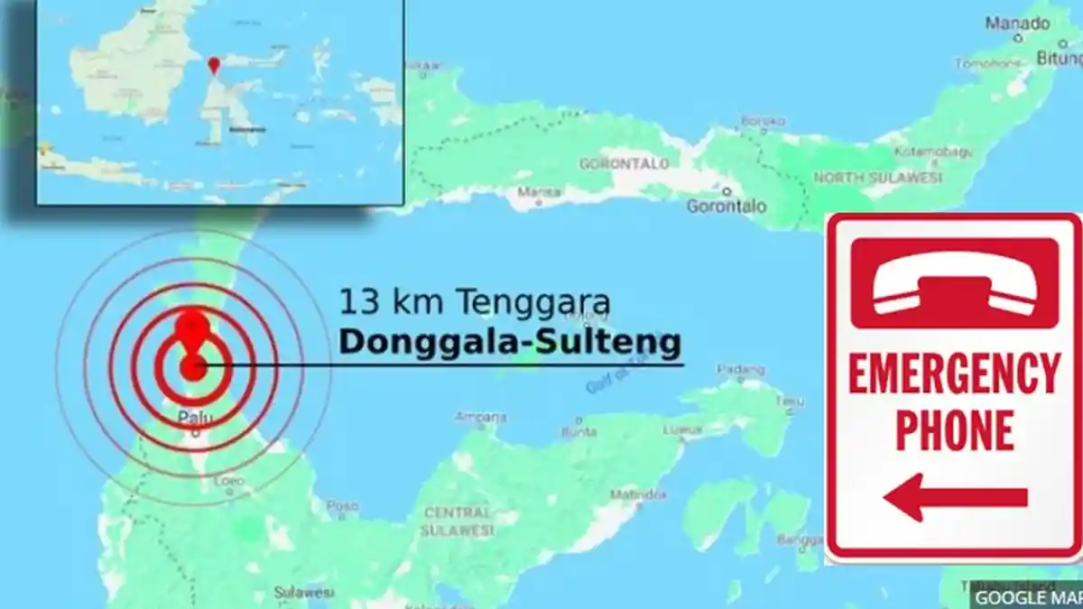 Catat! Ini Nomor Kontak Penting Terkait Gempa Bumi di Palu-Donggala