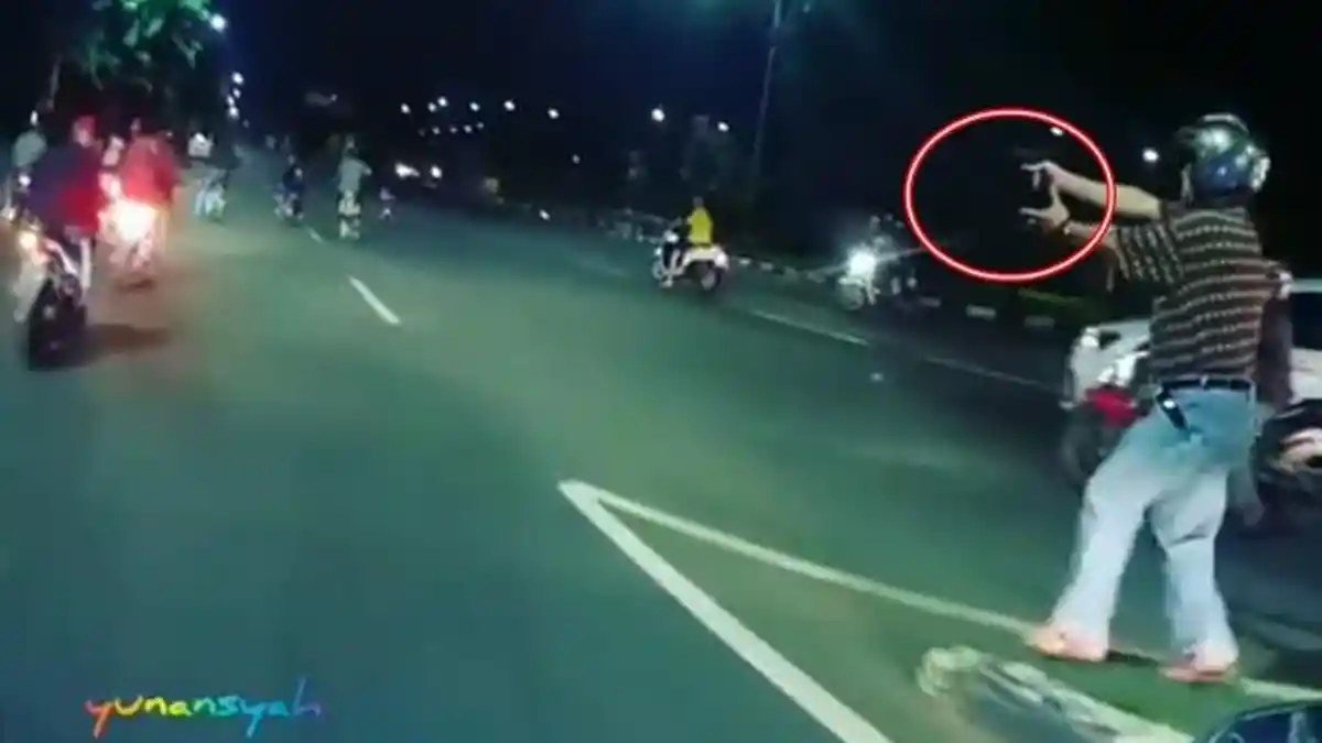 Begini Kronologi Pembubaran Balap Liar Dengan Letusan Senjata Api di Pondok Pinang