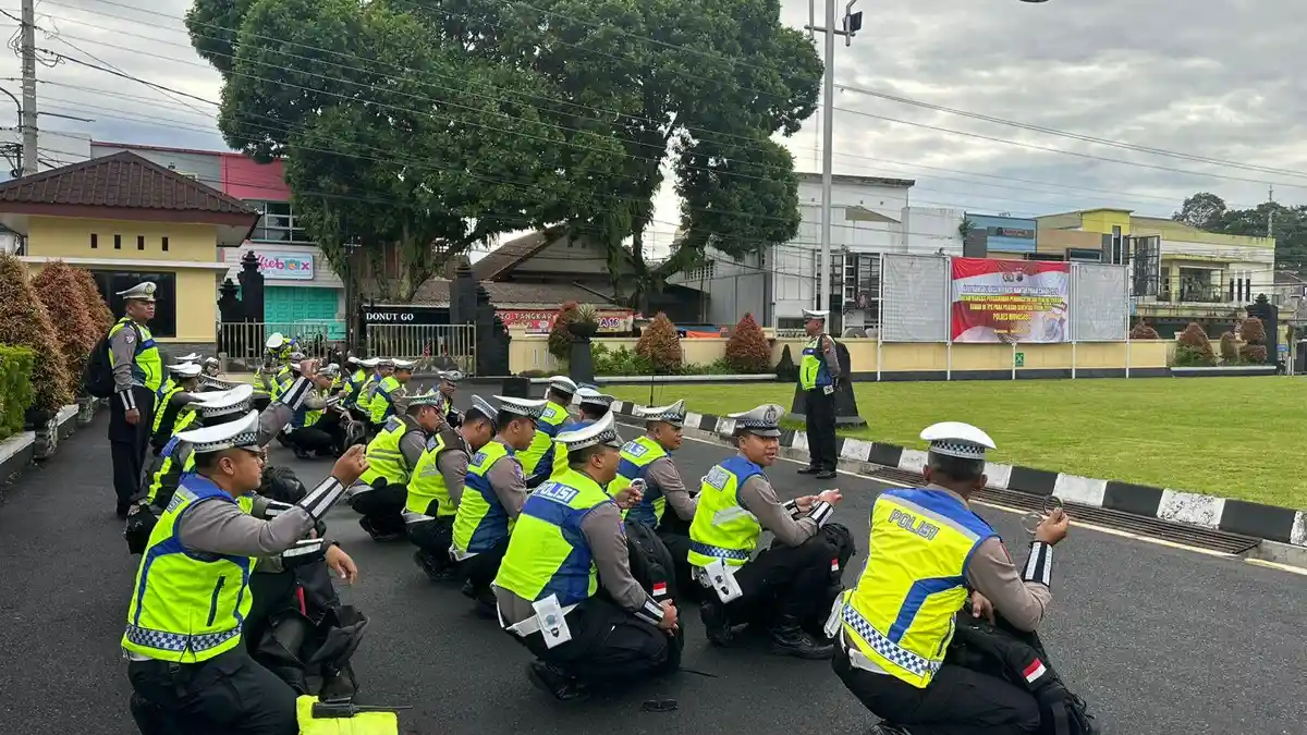 Jelang Libur Nataru dan Operasi Lilin Candi 2024, Satlantas Polres Wonosobo Cek Kesiapan Anggota